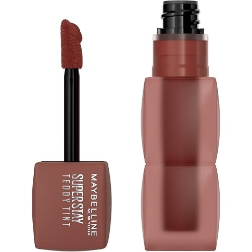 Maybelline Super Stay Teddy Tint: Matte, Vegan, Liquid Lip Stain, Mascara Tear - 0.17 Fl Oz