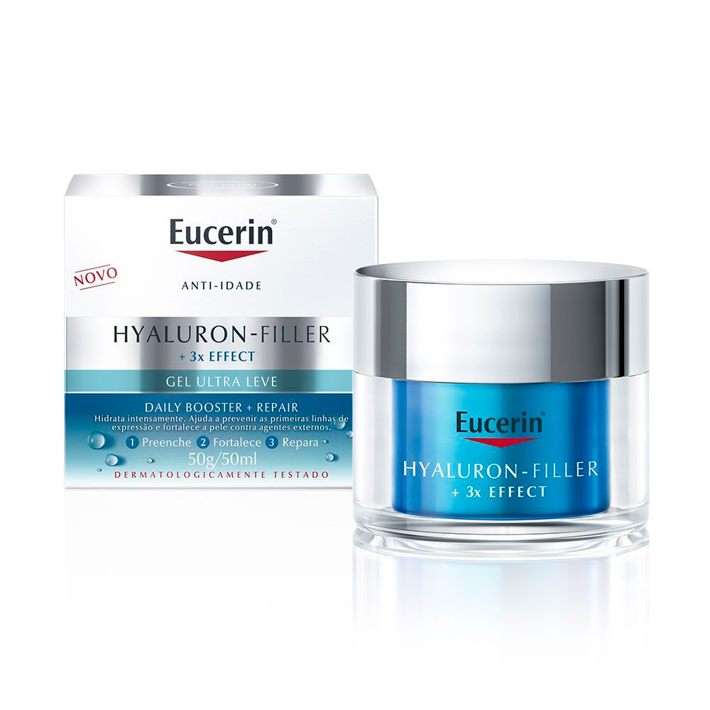 Gel Facial Eucerin Hyaluron-Filler Daily Booster Repair Noturno 50ml