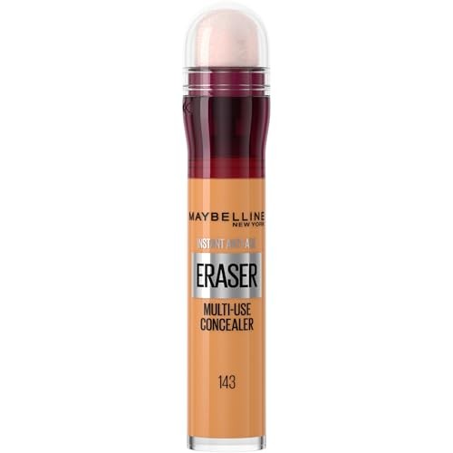 Maybelline Instant Age Rewind Multi-Use Dark Circles Concealer Medium to Full Coverage - 143 - 0.2 Fl Oz: Paraben-Free, Talcum-Free, Mineral Oil-Free