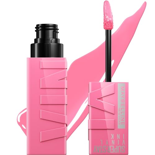 Maybelline Super Stay Vinyl Ink Liquid Lipstick - 155 Upbeat - 0.14 Fl Oz: Shine Enhancing, Single Container, Medium Tones, Satin Finish