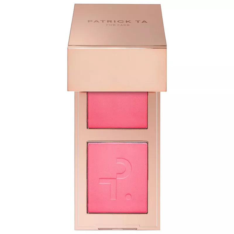 PATRICK TA Mini Major Headlines Double-Take Crème & Powder Blush Duo - She's That Girl (Soft Pink)