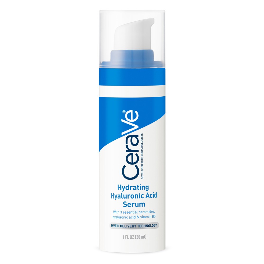 CeraVe Hyaluronic Acid Serum Gel-Cream Formula Normal to Dry Skin 1 Fl Oz