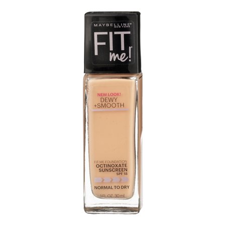 Maybelline Fit Me Dewy and Smooth Liquid Foundation  SPF 18  115 Ivory  1 Fl Oz