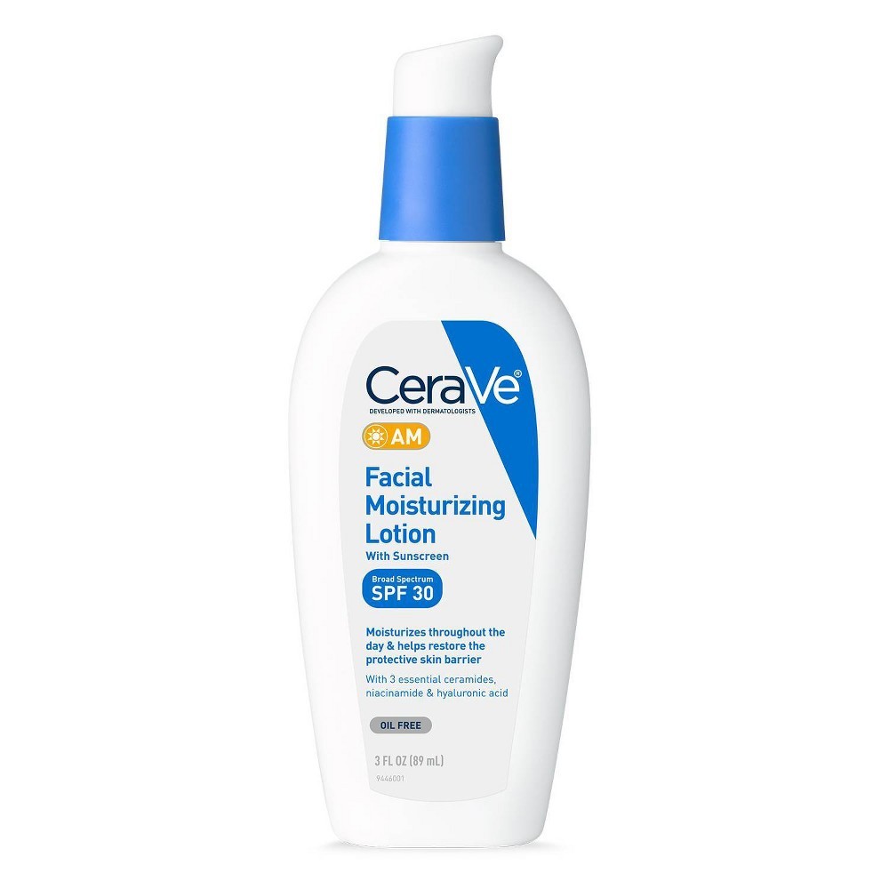 CeraVe AM Face Moisturizer with Broad Spectrum Protection SPF 30 3 Oz