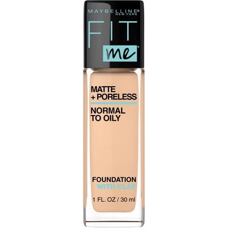 Maybelline Fit Me Matte + Poreless Liquid Foundation Makeup  Soft Sand  1 Oz