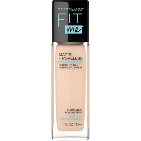 Maybelline Fit Me Matte + Poreless Oil Free Liquid Foundation - 1 Fl Oz - 115 Ivory: Shine Control, Medium Coverage, Matte Finish