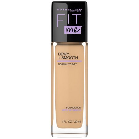 Maybelline Fit Me Dewy and Smooth Liquid Foundation  SPF 18  210 Sandy Beige  1 Fl Oz