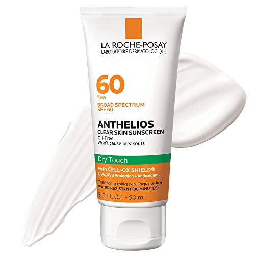 La Roche Posay Anthelios Clear Skin Dry Touch Face Sunscreen for Acne Prone Skin - SPF 60 - 3.0 Fl Oz