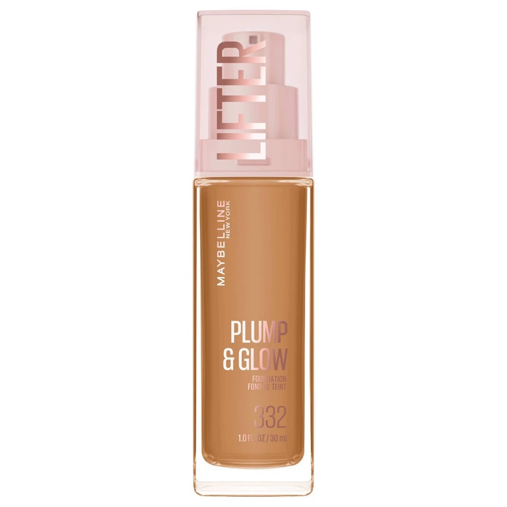 Maybelline Lifter Plump & Glow Foundation with Hyaluronic Acid - 332 - 1 Fl Oz