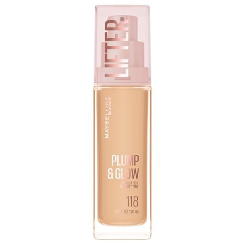Maybelline Lifter Plump & Glow Foundation with Hyaluronic Acid -118 - 1 Fl Oz