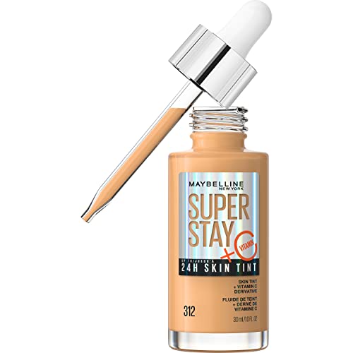 Maybelline New York Super Stay up to 24HR Skin Tint with Vitamin C, 312, 1 Oz | CVS