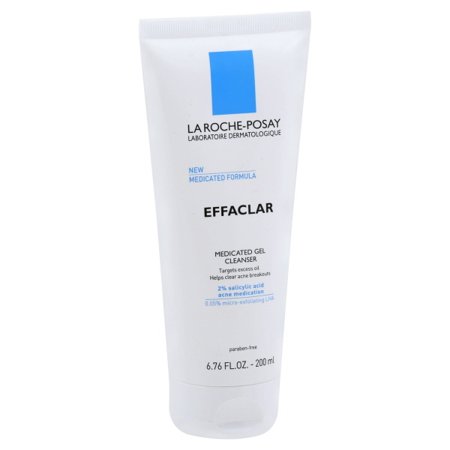 La Roche Posay Effaclar Acne Face Cleanser Medicated Gel: Pore Cleansing, Noncomedogenic, Unscented, 6.76 Fl Oz