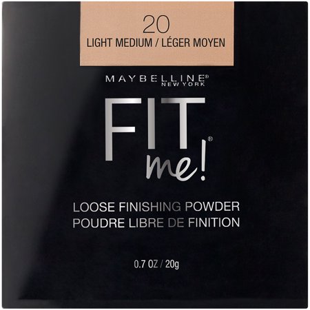 Maybelline Fit Me Loose Powder - 20 Light Medium - 0.7oz: Aluminum-Free, Paraben-Free, Suitable for All Skin Types