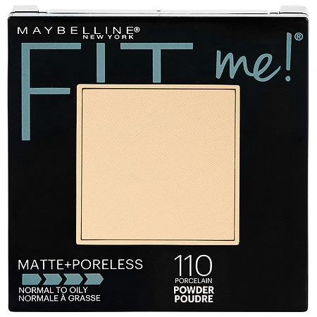 Maybelline Fit Me Matte + Poreless Pressed Powder - 110 Porcelain - 0.29oz: Paraben-Free, Aluminum-Free, Oil Control