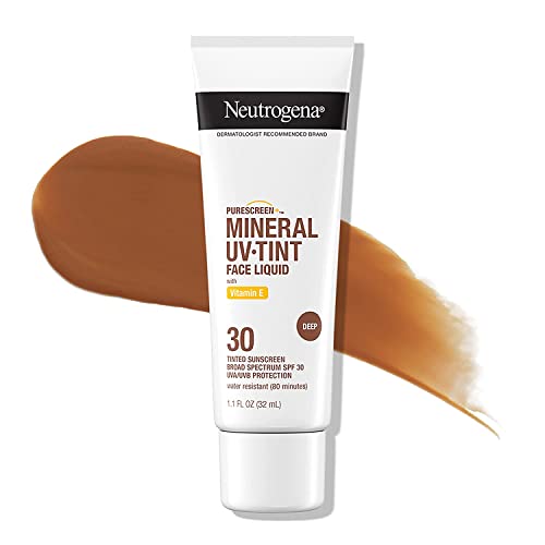 Neutrogena Mineral UV Tint Sunscreen - SPF 30 - 1.1oz: Liquid, Face Sunscreen, Unscented, Zinc Oxide 21.6%