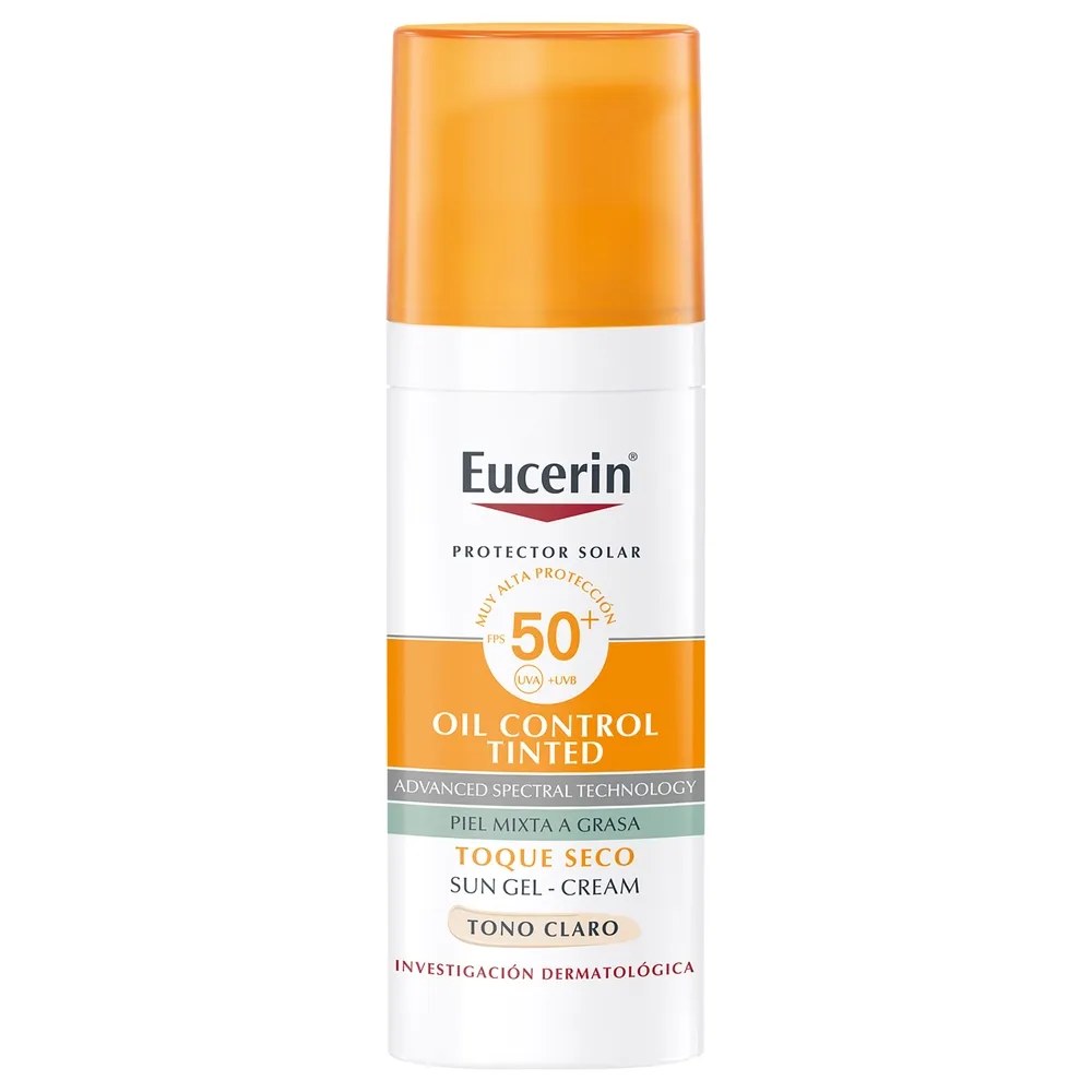 Eucerin Oil Control Tinted Toque Seco Tono Claro 