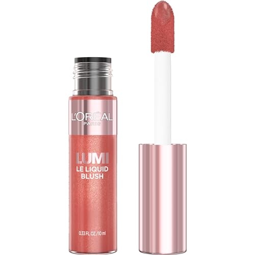 L'Oreal Paris True Match Lumi Le Liquid Blush for Cheeks - Glowy True Rose- 0.33 Fl Oz: Radiant, Buildable Coverage