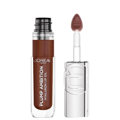 L'Oreal Paris Plump Ambition Hyaluron Lip Oil Plumping Lip Gloss - La Nuit Sparkle -TONO 510