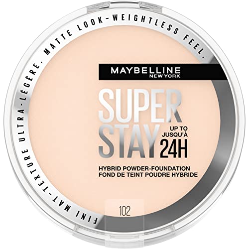 Maybelline New York Super Stay up to 24HR Hybrid Powder-Foundation, 102, 0.21 Oz | CVS