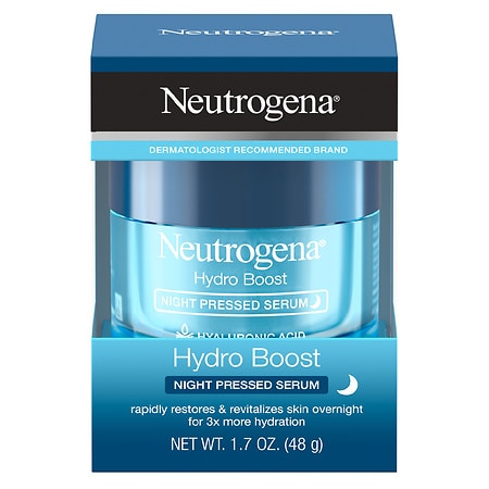 Neutrogena Hydro Boost Hyaluronic Acid Night Pressed Face Serum - 1.7 Fl Oz: Anti-Aging Moisturizing Treatment