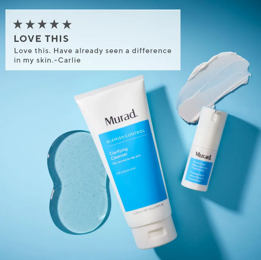 Murad by Murad Complexion Correction Set: Clarifying Water Gel 60ml + Invisiscar Resurfacing Treatment 15ml 