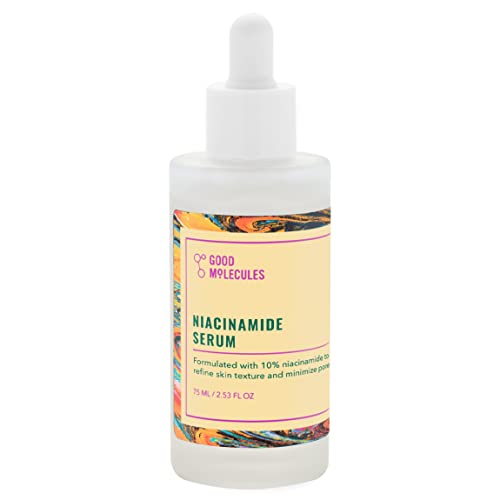 Good Molecules Niacinamide Serum - 75ml: Pore Reduction, Skin Texture Improvement, Vegan, Sensitive Skin