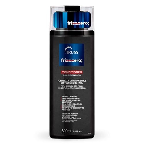 TRUSS Frizz Zero Conditioner - for Frizzy Hair - Anti Frizz, Anti Humidity Formula Protects Against Moisture While Providing Volume and Shine and Free
