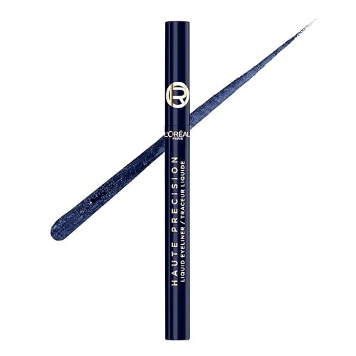 L'Oreal Paris Haute Precision Waterproof Felt Tip Liquid Eyeliner - 30 Blue Suede - 0.03 Fl Oz: Defining, Eye Area, Eyelash Line, Illuminating