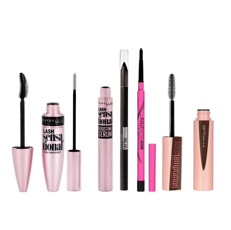 Maybelline Lash Sensational Mascara, Blackest Black, 0.32 Fl. Oz. Blistercard