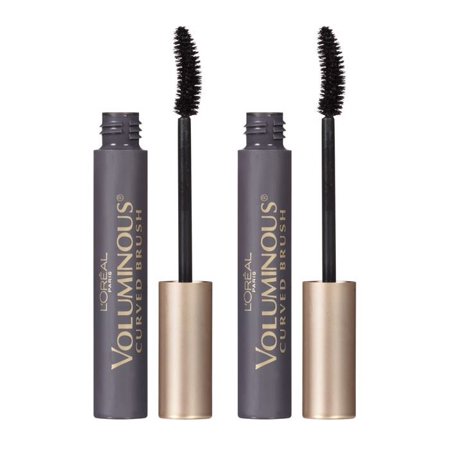 L'Oreal Paris Voluminous Curved Brush Mascara - 350 Black Brown - 0.28 Fl Oz: Aluminum-Free, No Fragrance Added, Phthalate-Free