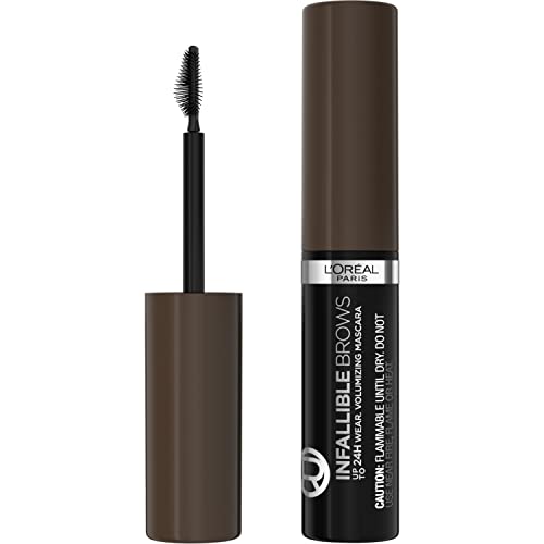 L'Oreal Paris Infallible Volumizing 24H Wear Brow Mascara, Soft Black, 0.13 Fl Oz | CVS