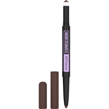 Maybelline Express Brow 2-in-1 Pencil and Powder Eyebrow Makeup  Deep Brown
