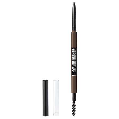 Maybelline Express Brow Ultra Slim Eyebrow Pencil - Deep Brown - 0.003oz: Finish, Triclosan-Free, Spoolie Brush
