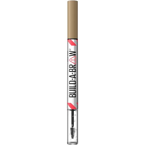 Maybelline Build-a-Brow 2-in-1 Eyebrow Pen & Sealing Waterproof Eyebrow Gel - 250 Blonde - 0.05 Fl Oz: Vegan, Animal by-Product-Free, Set
