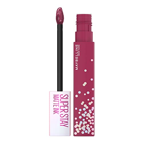 MAYBELLINE New York Super Stay Matte Ink Liquid Lipstick  Transfer Proof  Long Lasting  Limited Edition Birthday Cake Scented Shades  Party Goer  0.17