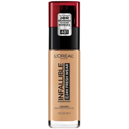 L'Oreal Paris Infallible 24 Hour Fresh Wear Foundation, Lightweight, Cool Sand, 1 Fl Oz - 1 Oz | CVS