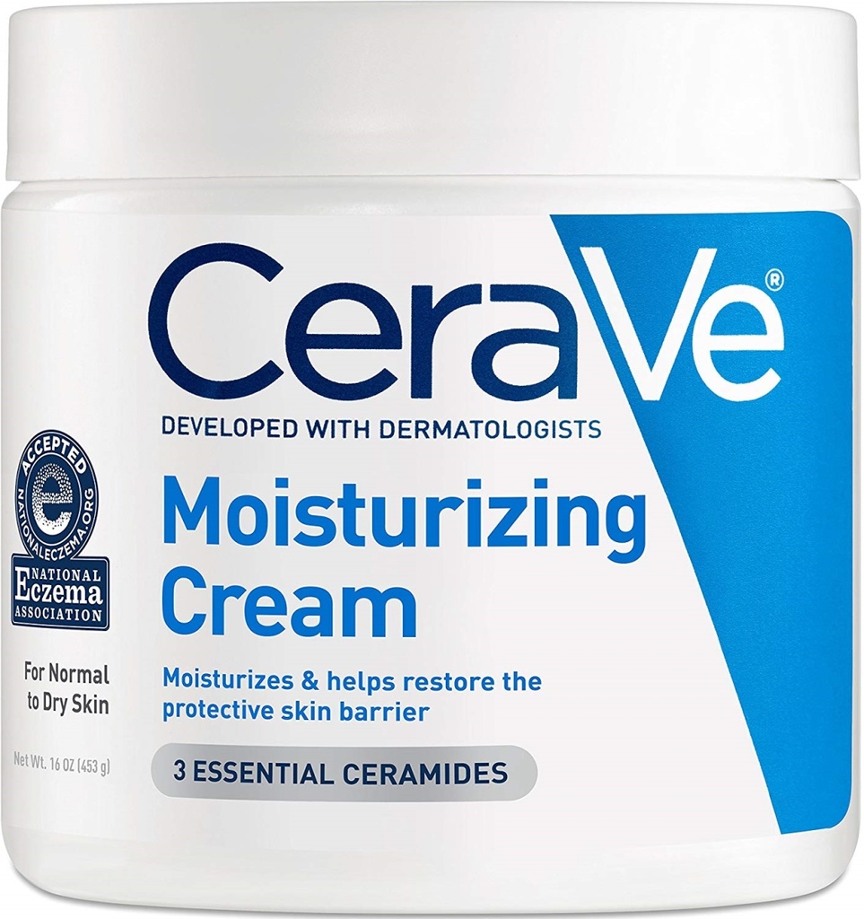 CeraVe Moisturizing Face & Body Cream for Normal to Dry Skin - 16 Fl Oz: Oil-Free, Contains Hyaluronic Acid, Contains Ceramides, Hypoallergenic