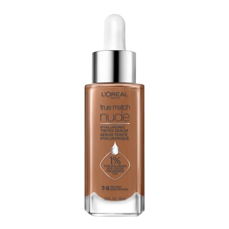 L'Oreal Paris True Match Hyaluronic Tinted Serum Foundation Makeup, 7-8 Tan-Deep, 1 Fl Oz | CVS