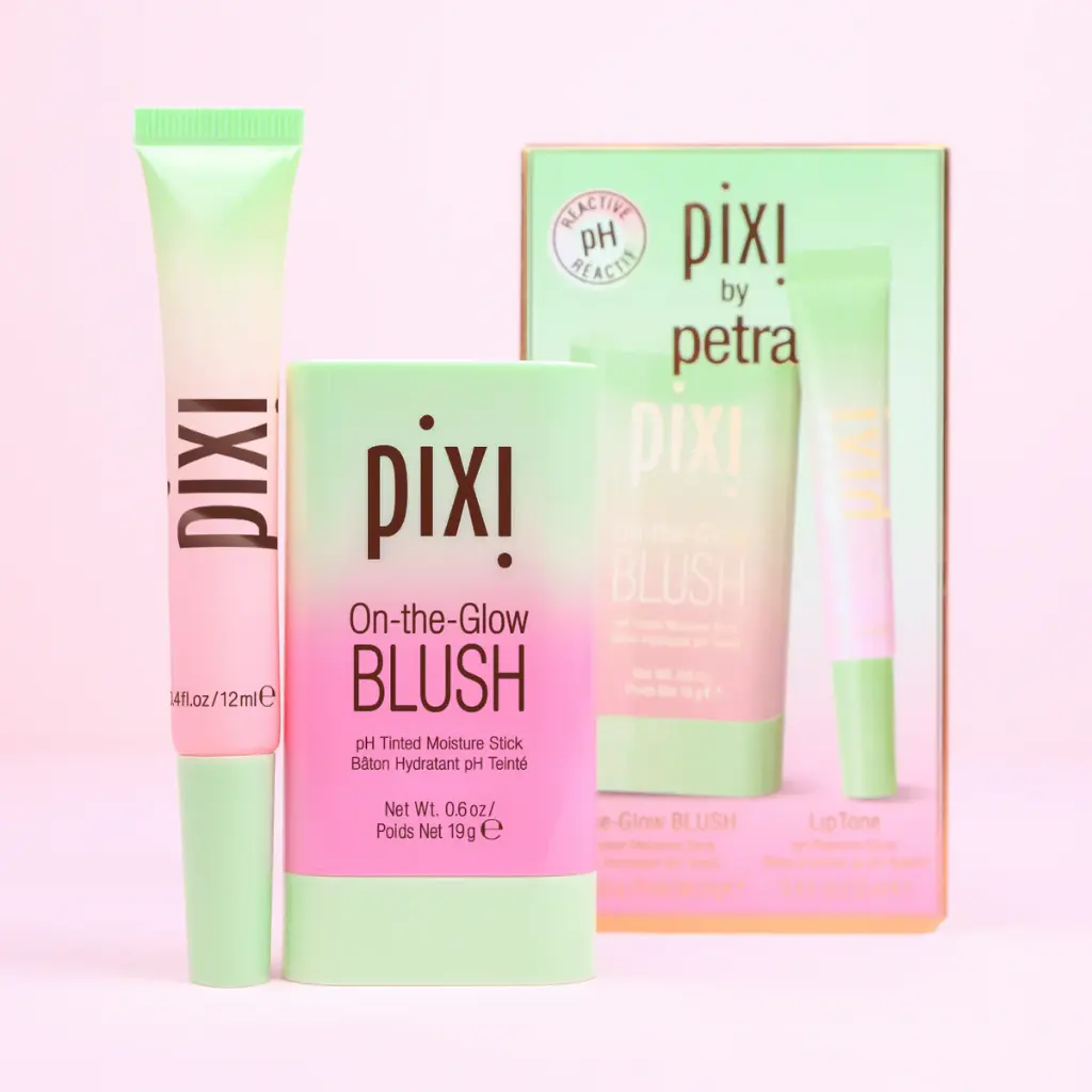 PIXY BY PETRA/ ON-THE-GLOW BLUSH & LIP TONE / ´H DUO SET 