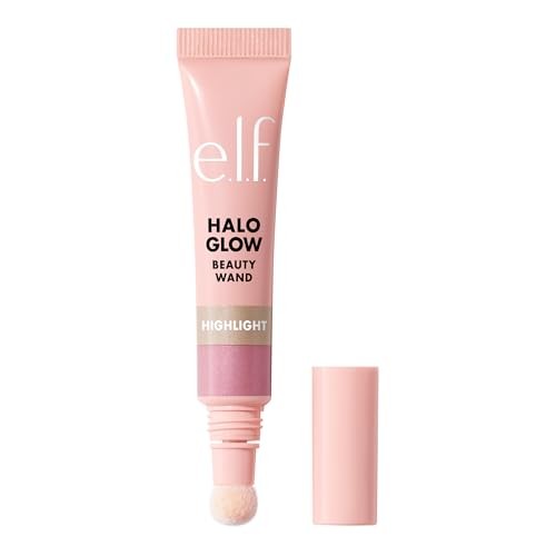 E.l.f. Halo Glow Highlight Beauty Wand - Pink Prism - 0.33 Fl Oz: Smoothing, Brightening, Paraben-Free, Vegan