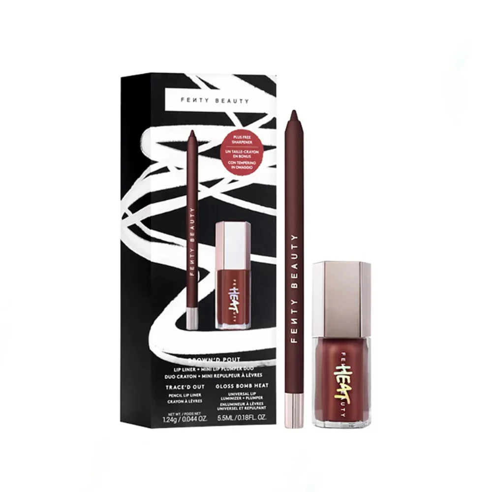 Fenty Beauty Brown'd Pout Lip Liner + Mini Lip Plumper Duo