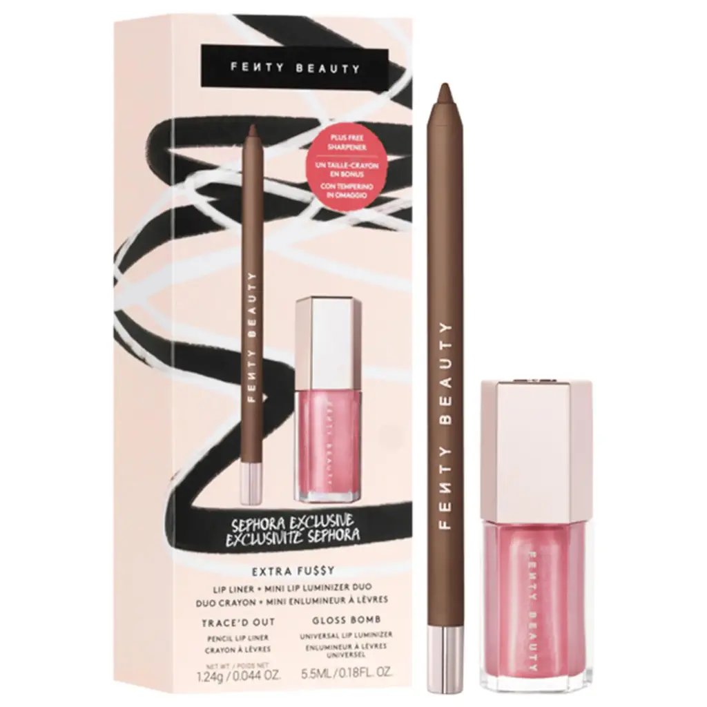 FENTY BEAUTY Extra FuSSy Lip Liner + Mini Lip Luminizer Duo - 06 Extra Thigh/02 Fu$$y