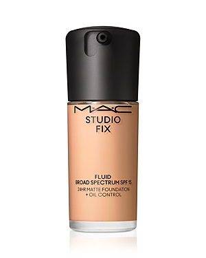 MAC Cosmetics Studio Fix Fluid SPF 15 24HR Matte + Oil Control Mattifying Foundation SPF 15 Color N6 30 Ml