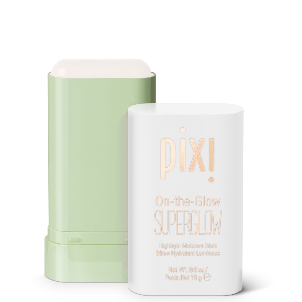 Pixi by Petra on-the-Glow Super Glow Highlighter Stick - Ice Pearl - 0.6oz: Brightening, Face, Cheek, Medium Coverage