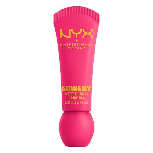 NYX Professional Makeup Smushy Soft Matte Tinted Lip Balm - Sweet Smack - 0.27 Fl Oz: Brightening, Tube, Lips