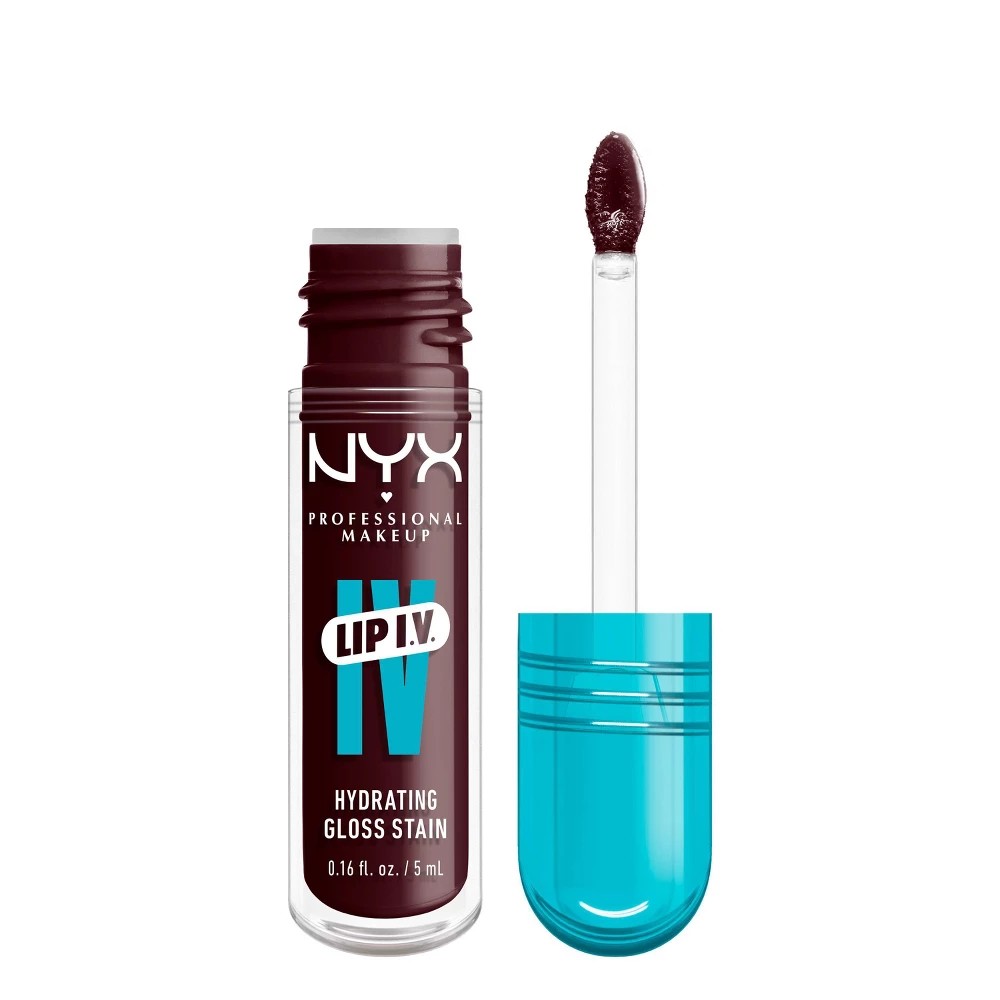 NYX Professional Makeup Lip IV Hydrating Lip Gloss Stain - Mauve N Moist - 0.16 Fl Oz: Vegan Liquid Single Container
