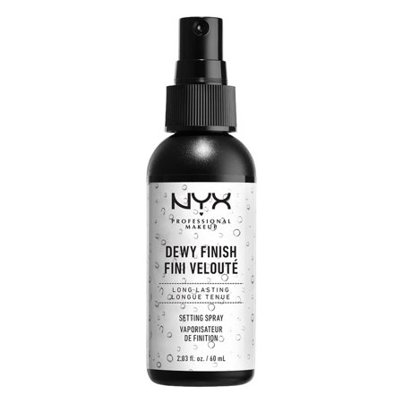 NYX Professional Makeup Dewy Finish Makeup Setting Spray  Long-Lasting  Vegan  2.03 Fl Oz
