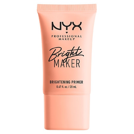NYX Womens Professional Makeup Bright Maker Super Brightening Papaya Face Primer - Peach - One Size