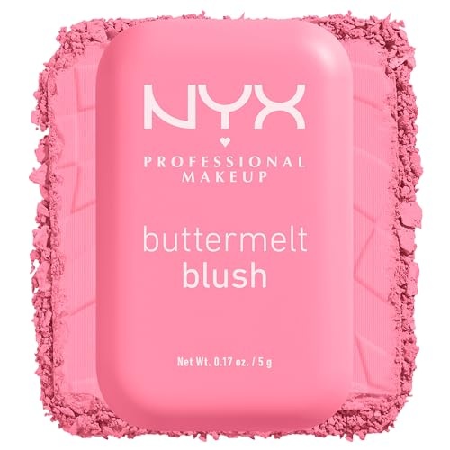NYX Professional Makeup Buttermelt Blush - Butta Together - 0.17oz: Shea Butter, Vegan, Matte Finish, Buildable Coverage