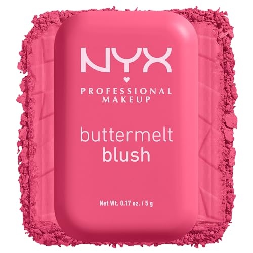 NYX Professional Makeup Buttermelt Blush - Getting Butta - 0.17oz: Contains Shea Butter, Vegan, Buildable Coverage, Illuminating Finish